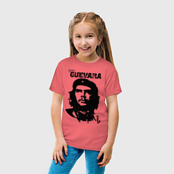 Футболка хлопковая детская Che Guevara, цвет: коралловый — фото 2
