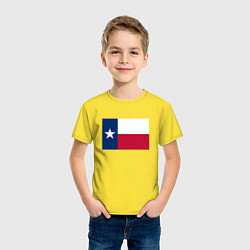 Футболка хлопковая детская Техас, цвет: желтый — фото 2