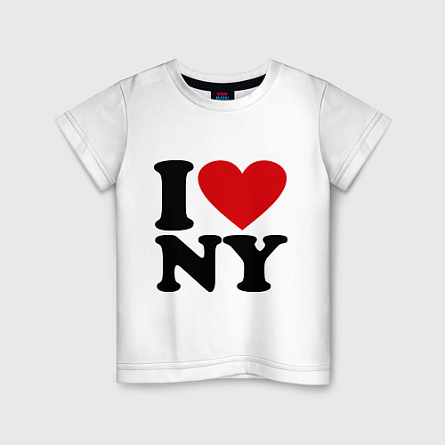 Детская футболка I love NY / Белый – фото 1