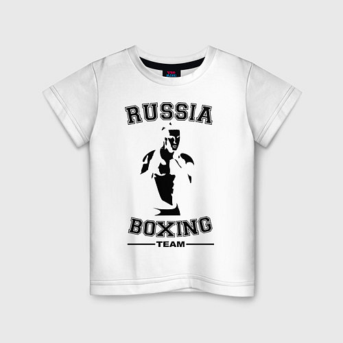 Детская футболка Russia Boxing Team / Белый – фото 1