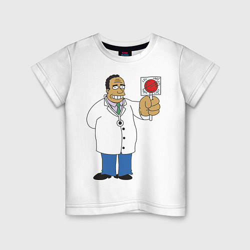 Детская футболка Dr Hibbert / Белый – фото 1