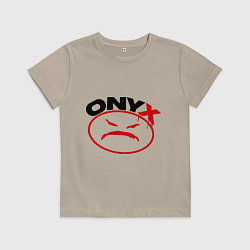 Футболка хлопковая детская Onyx, цвет: миндальный