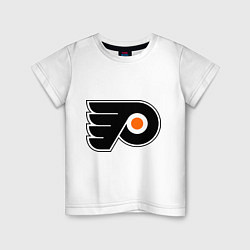 Футболка хлопковая детская Philadelphia Flyers, цвет: белый