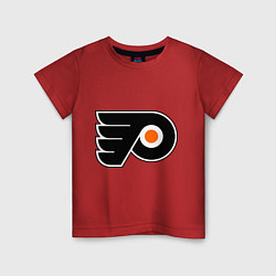 Футболка хлопковая детская Philadelphia Flyers, цвет: красный