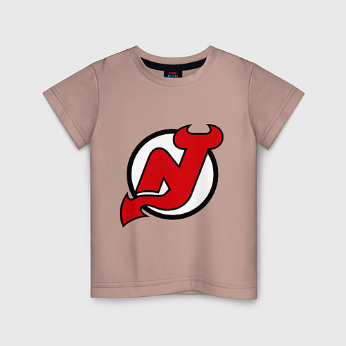 Детская футболка New Jersey Devils / Пыльно-розовый – фото 1