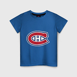 Футболка хлопковая детская Montreal Canadiens, цвет: синий