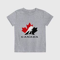 Футболка хлопковая детская Canada, цвет: меланж