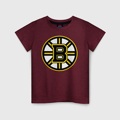 Детская футболка Boston Bruins / Меланж-бордовый – фото 1