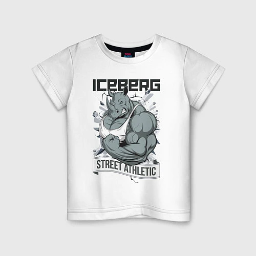 Детская футболка Rhino 2 | Iceberg / Белый – фото 1