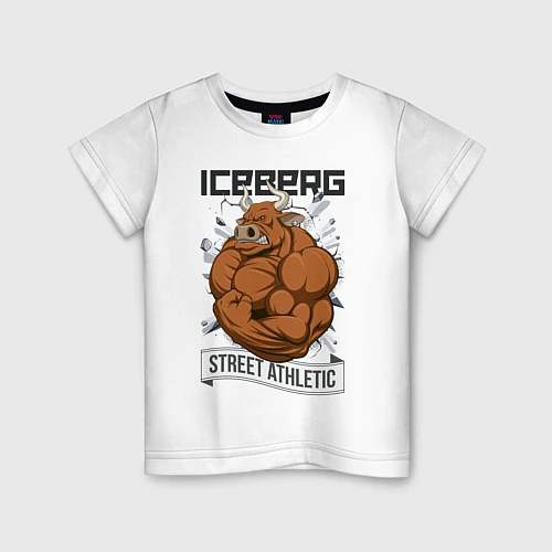 Детская футболка Iceberg: Street Athletic / Белый – фото 1