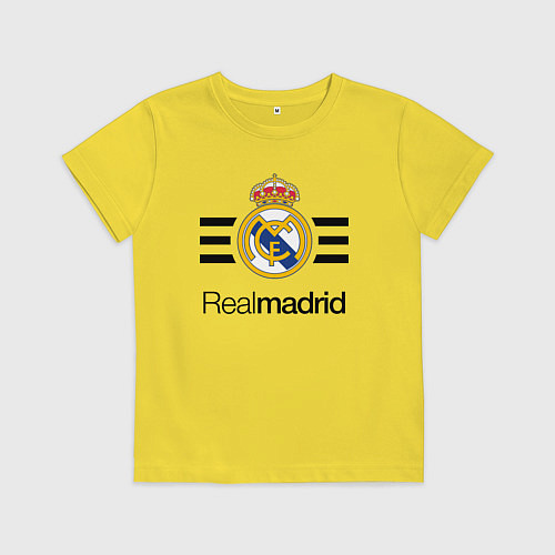 Детская футболка Real Madrid Lines / Желтый – фото 1
