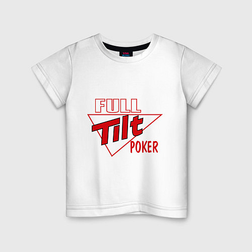 Детская футболка Full Tilt Poker / Белый – фото 1