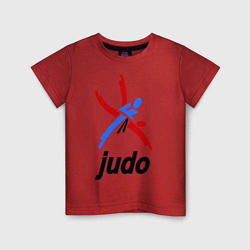 Детская футболка Judo Emblem / Красный – фото 1