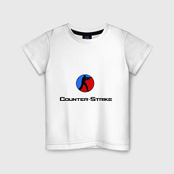 Футболка хлопковая детская Counter Strike, цвет: белый