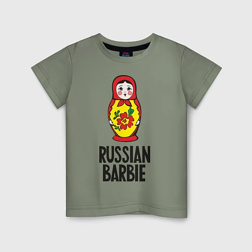 Детская футболка Russian Barbie / Авокадо – фото 1