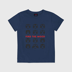 Футболка хлопковая детская Owl: find the moon, цвет: тёмно-синий