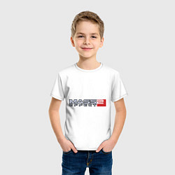 Футболка хлопковая детская Mass Effect 2, цвет: белый — фото 2