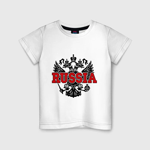 Детская футболка Russia Coat / Белый – фото 1