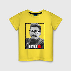 Футболка хлопковая детская Stalin: Style in, цвет: желтый