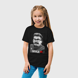 Футболка хлопковая детская Stalin: Style in, цвет: черный — фото 2