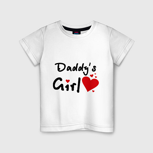 Детская футболка Daddys Girl / Белый – фото 1