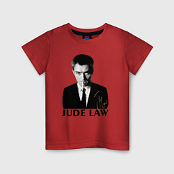 Футболка хлопковая детская Jude Law, цвет: красный