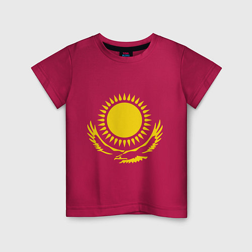 Детская футболка Казахстан / Маджента – фото 1