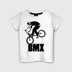 Футболка хлопковая детская BMX 3, цвет: белый