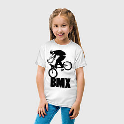 Футболка хлопковая детская BMX 3 цвета белый — фото 2