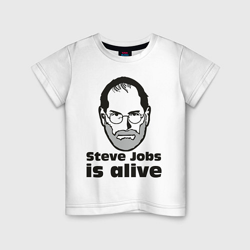 Детская футболка Jobs is alive / Белый – фото 1