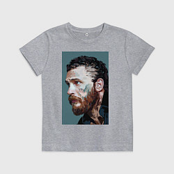 Футболка хлопковая детская Том Харди Ван Гога, цвет: меланж