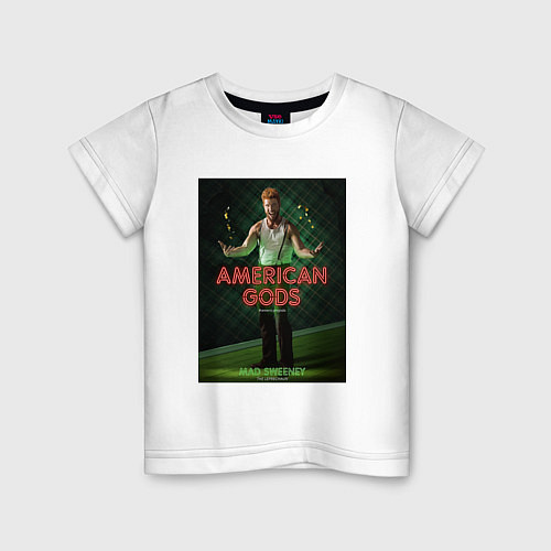 Детская футболка American Gods: Mad Sweeney / Белый – фото 1
