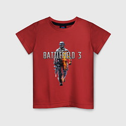 Футболка хлопковая детская Battlefield 3, цвет: красный