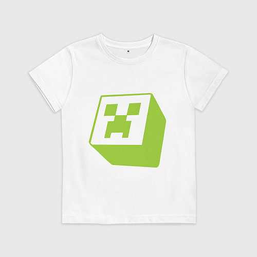 Детская футболка Green Creeper / Белый – фото 1