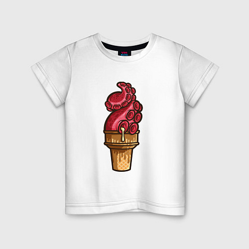 Детская футболка Мороженко / Белый – фото 1