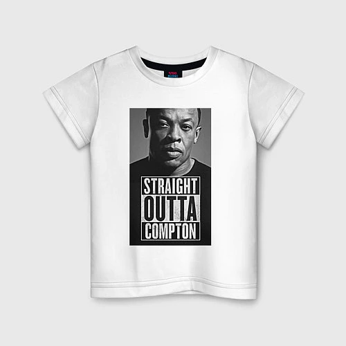 Детская футболка Dr. Dre: Straight Outta / Белый – фото 1