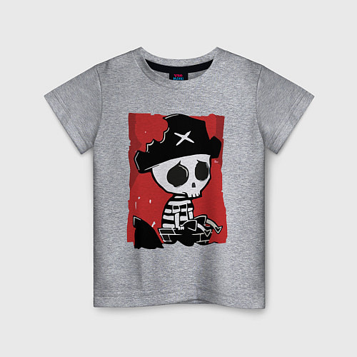 Детская футболка Пират / Меланж – фото 1