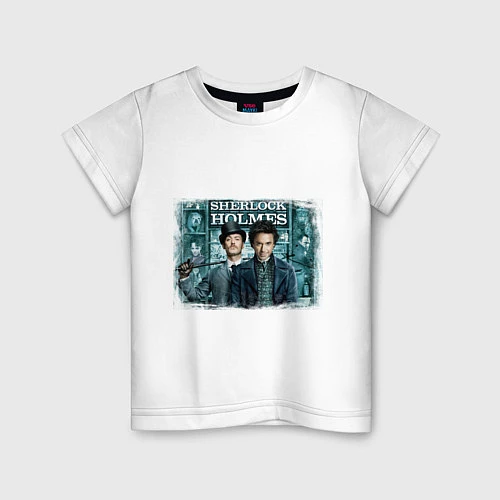 Детская футболка Шерлок Холмс 2 / Белый – фото 1