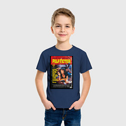 Футболка хлопковая детская Pulp Fiction Cover, цвет: тёмно-синий — фото 2