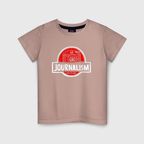 Детская футболка Journalism / Пыльно-розовый – фото 1
