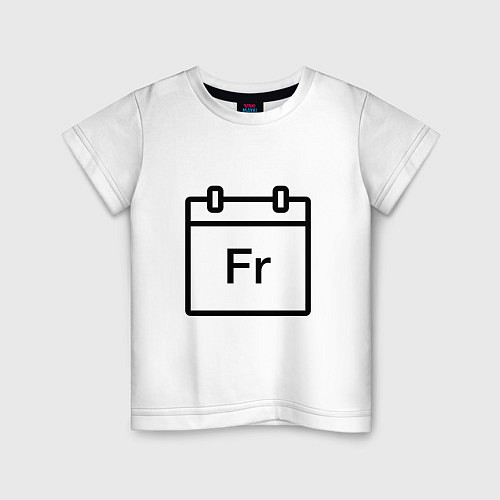 Детская футболка Фублока Fr / Белый – фото 1