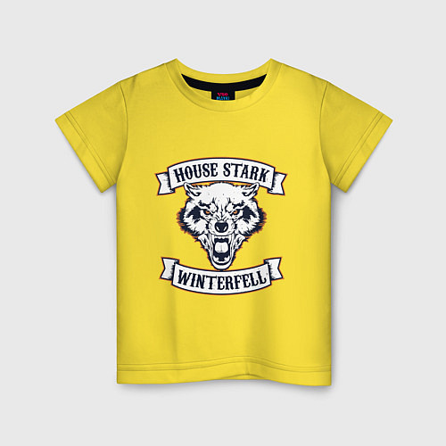 Детская футболка House Stark Winterfell / Желтый – фото 1