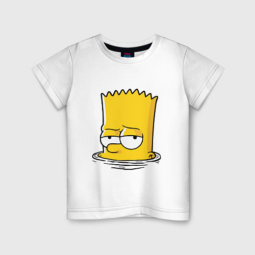 Детская футболка Bart drowns / Белый – фото 1