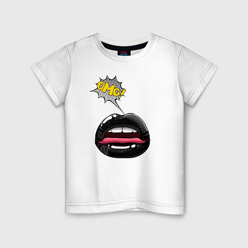 Детская футболка OMG / Белый – фото 1