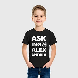 Футболка хлопковая детская Asking Alexandria, цвет: черный — фото 2