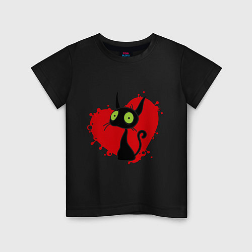 Детская футболка Любимчик / Черный – фото 1