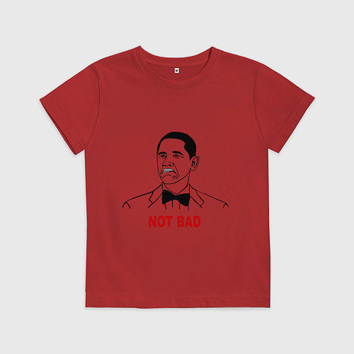 Детская футболка Барак Обама троль / Красный – фото 1
