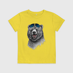Детская футболка Медведь в очках
