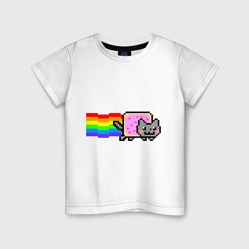 Детская футболка Nyan Cat / Белый – фото 1