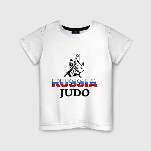 Детская футболка Russia judo / Белый – фото 1